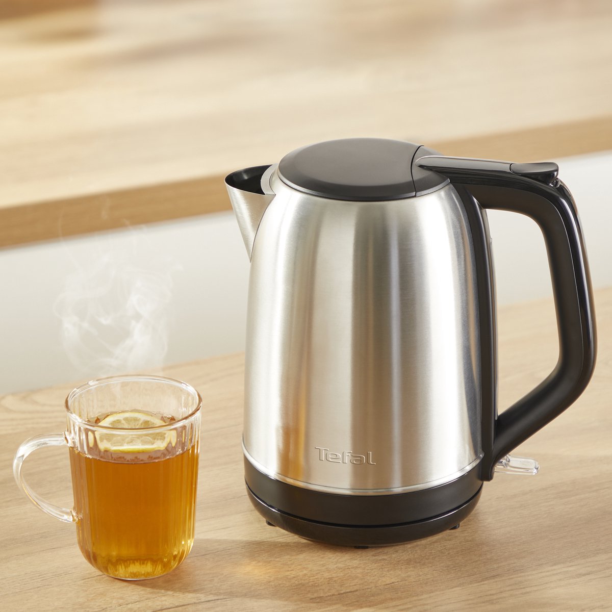 Tefal Subito KO5S0D - Waterkoker - 1,7L - Modern Design - 1-kopsindicator - Uitneembaar Antikalkfilter - 2400W - RVS — afbeelding 6