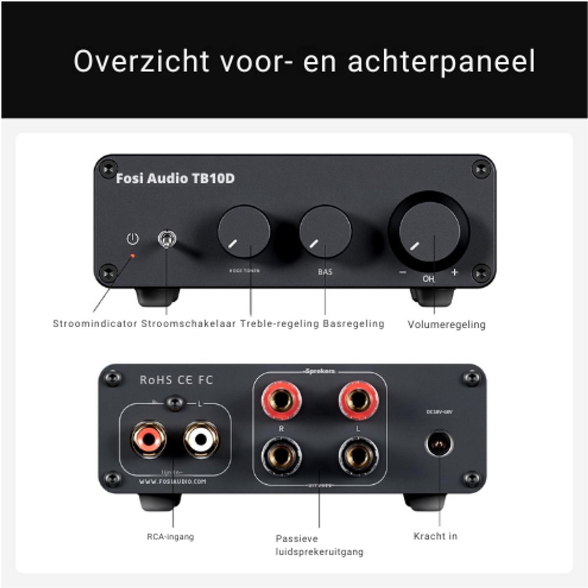Mini Versterker - Versterker HiFi - 20Hz-40kHz thumbnail 3