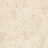 Papier peint aspect plâtre Profhome 388237-GU papier peint intissé vinyle dur marquage à chaud en relief structuré avec structure ivoire mat sable jaune beige 5,33 m2