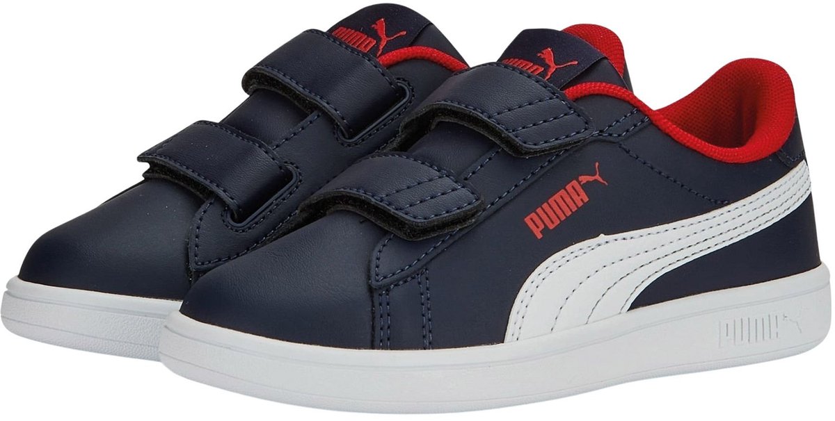 Puma Smash 3.0 L V PS Sneakers Junior Marineblauw