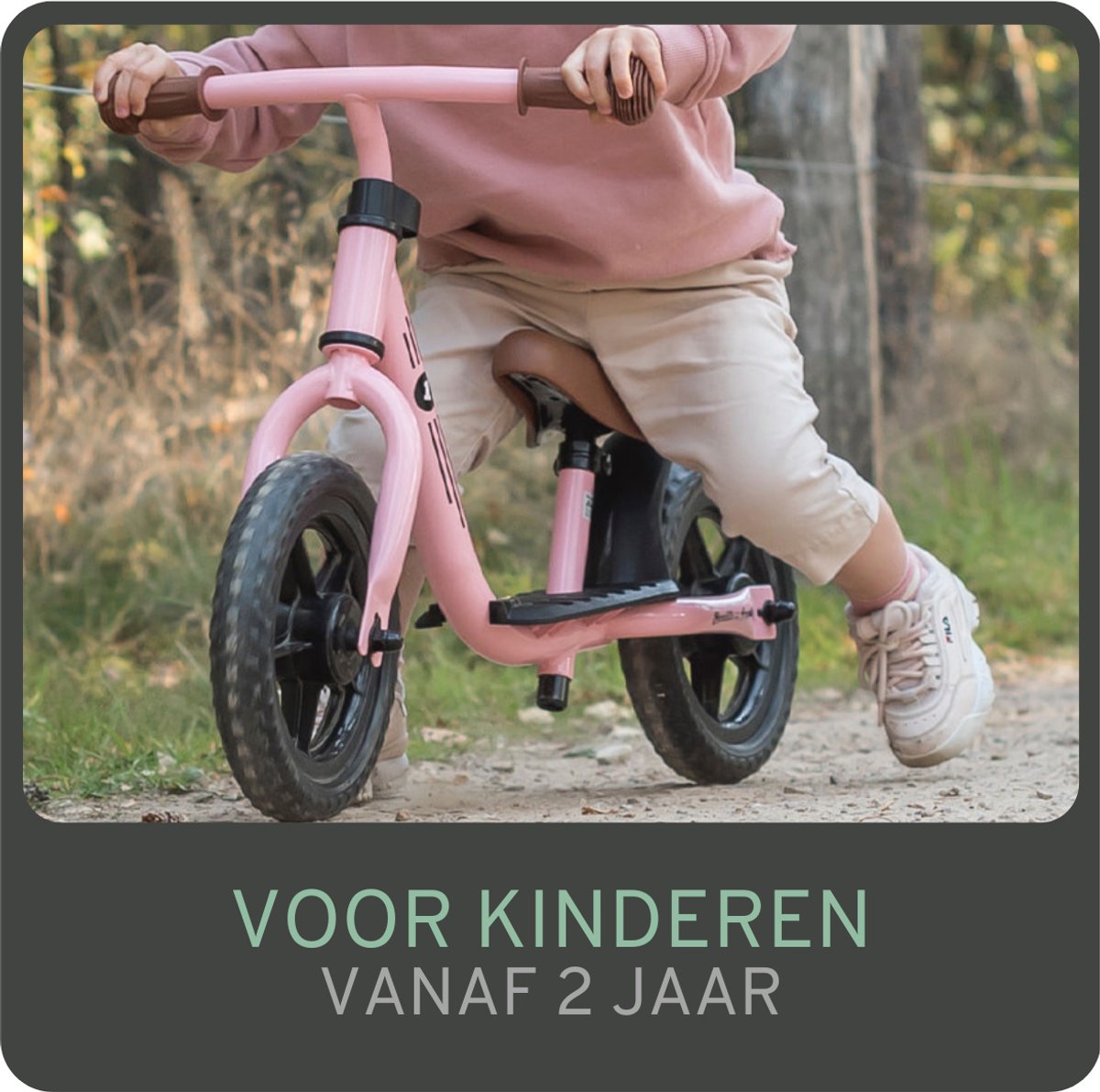 Bandits & Angels Metalen Loopfiets Starter Roze met Voetenplank vanaf 2 Jaar - Limited Edition - Vintage Roze Loop Fiets - Verstelbaar Zadel 29 tot 39 cm - Meisjes - Compact en Veilig - Lage Instap met Voetenplank — afbeelding 2