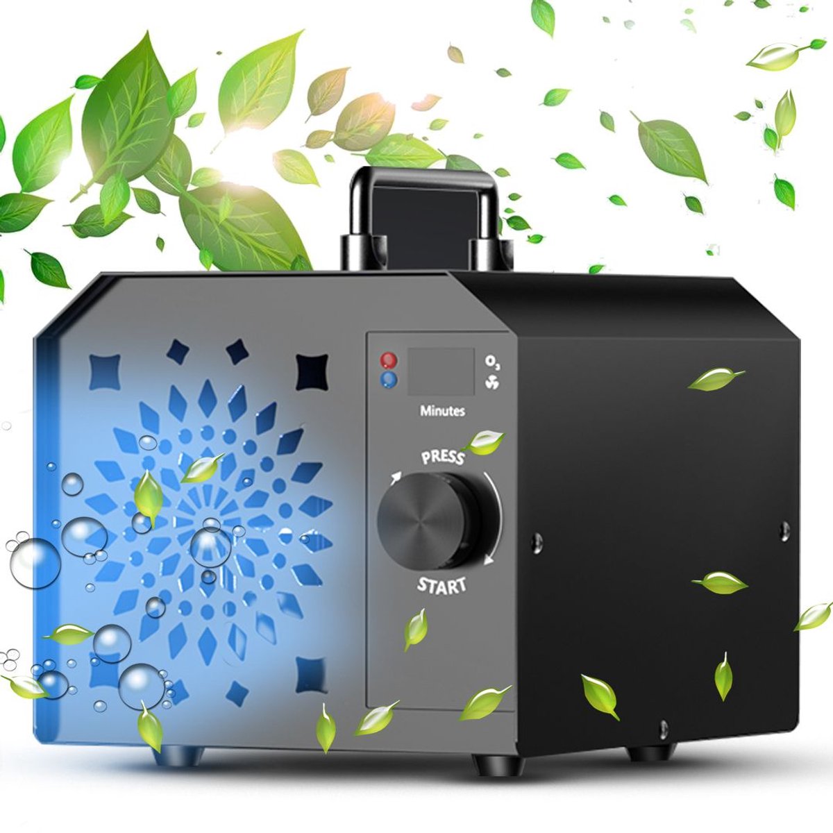 ApexArte® Ozon Generator - Ozon Apparaat - Ozongenerator - Luchtreiniger - Lucht Verschoner - Lucht Sterilisatie - Zwart