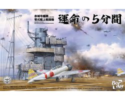 Border Model Modelbouwpakket Vliegtuigen - BSF002 Akagi brug met vliegdek - A6M2 Zero jachtvliegtuig met interieur van de motor en bewapening Plastic - 1:35 - Modelbouw