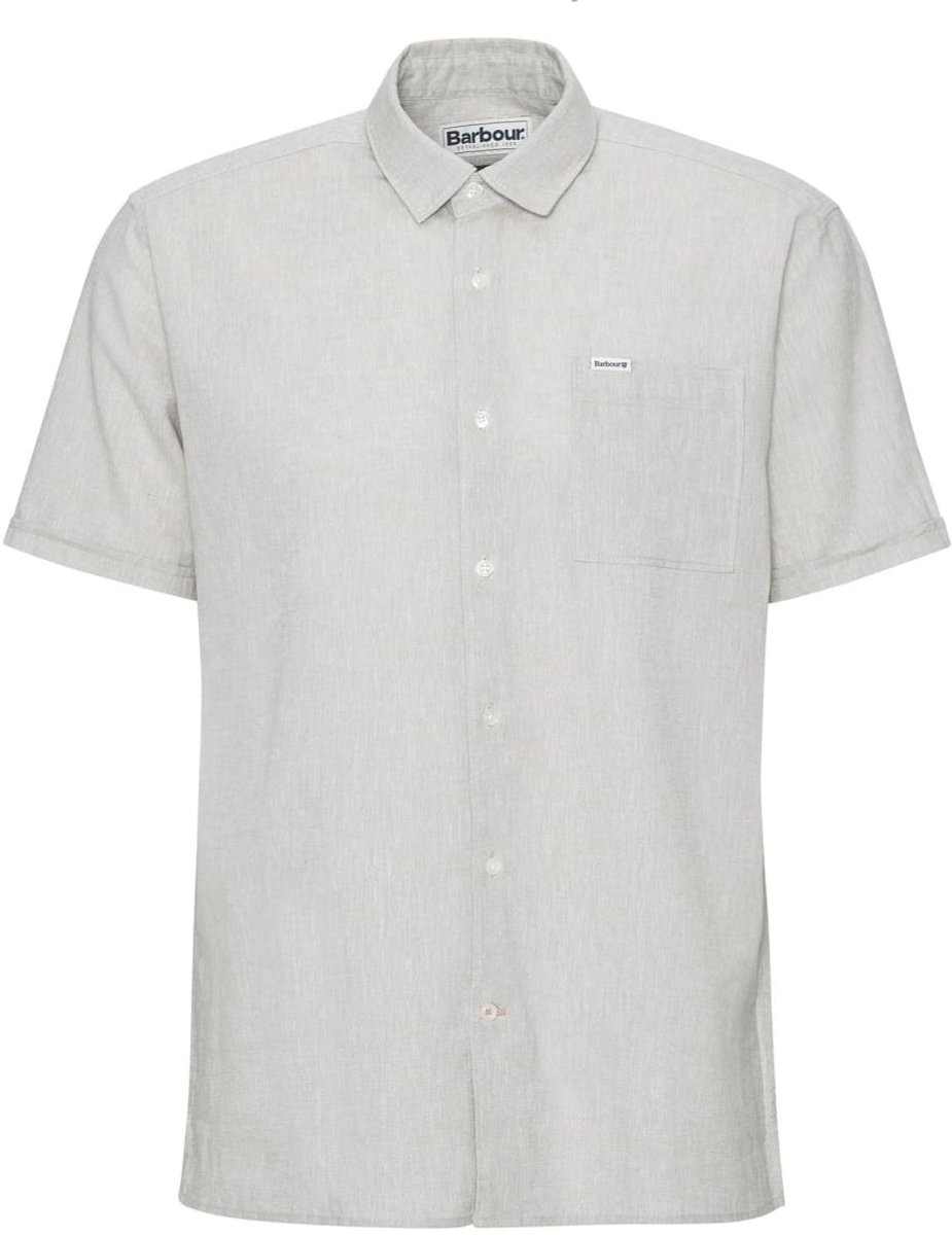 Barbour Nelson S/S summer fit shirt stone Overige kleuren