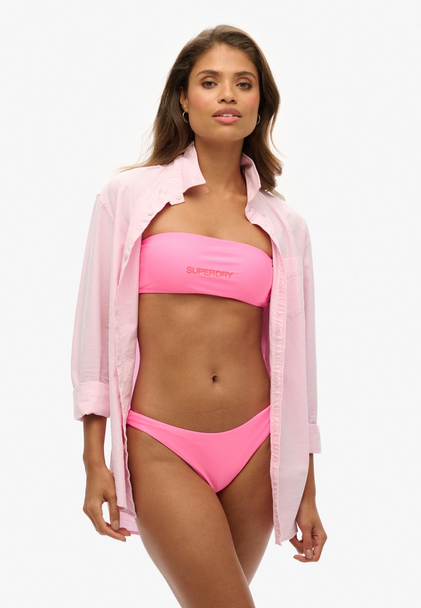 Superdry Braziliaans bikinibroekje met logo Dames Badpakken Roze