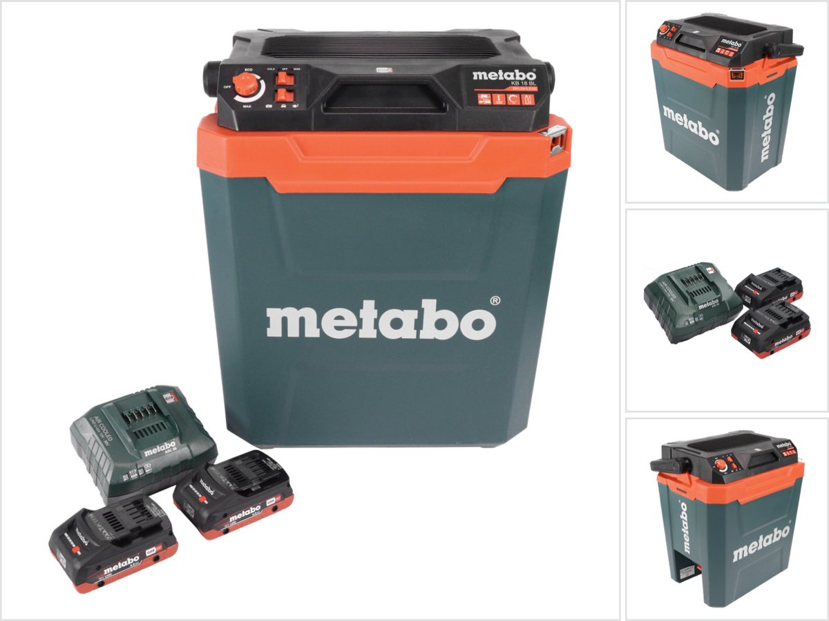 Metabo KB 18 BL accukoeler 18 V met warmhoudfunctie 28 l borstelloos + 2x accu 4.0 Ah + lader