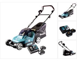 Makita DLM 432 RG2 accu grasmaaier 36 V ( 2x 18 V ) 43 cm borstelloos + 2x accu 6.0 Ah + lader