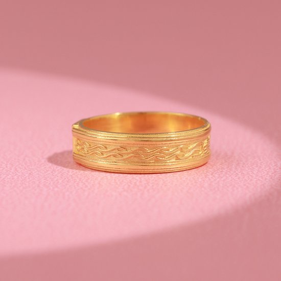 Tree of Life ring voor verloving in 14K Verguld