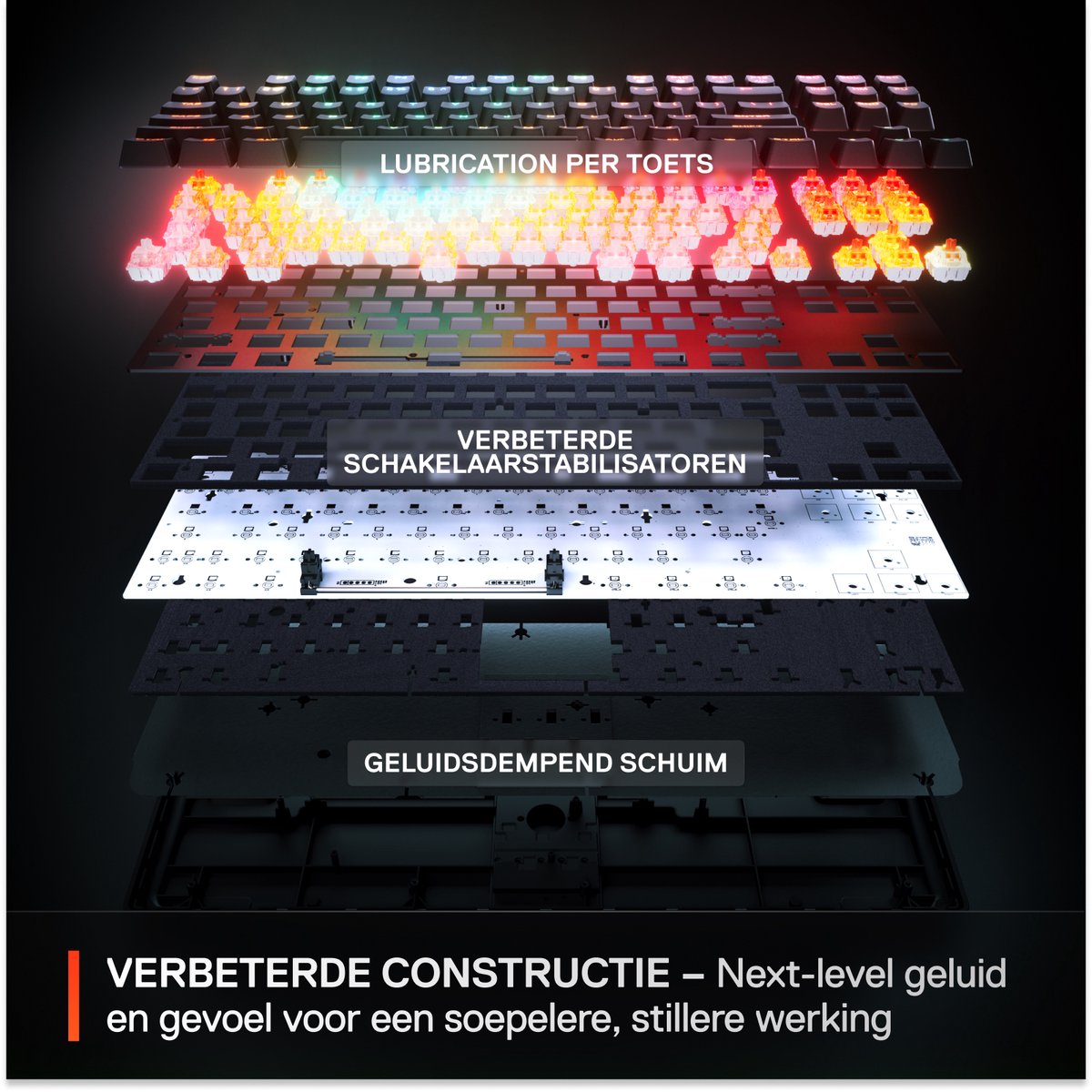 SteelSeries Apex Pro TKL Gen 3 - Mechanisch Gaming Keyboard - Wit thumbnail 2