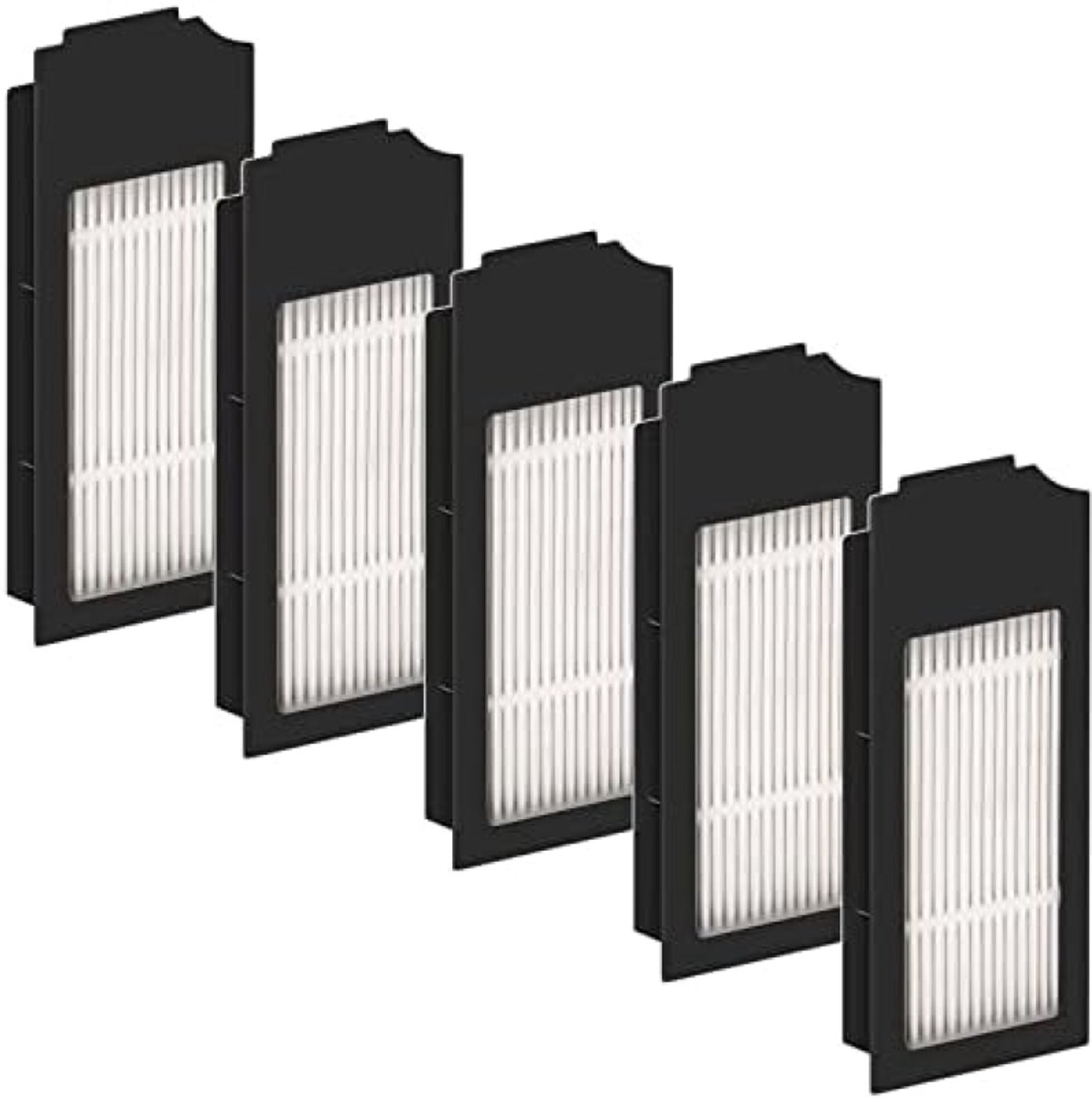 5 Stuks HEPA Filters geschikt voor Robot Stofzuiger - Geschikt voor Ecovacs DEEBOT N20 Plus, N20 Pro Plus, X1 OMNI, X1 PRO OMNI, X1 Plus, T10 OMNI, T10 TURBO