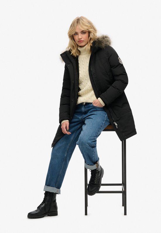 Superdry EVEREST FAUX FUR PARKA JACKET Dames Jas - Maat XL