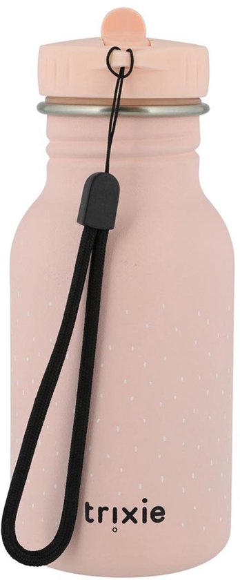Trixie Drinkfles - Mrs. Rabbit - RVS Waterfles voor kinderen - 350ml - Lekvrije Fles - Roze
