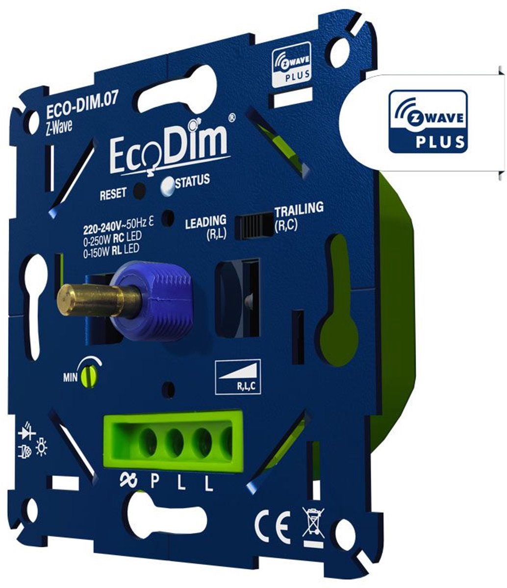 Z-Wave LED Dimmer Inbouw 0-250W - EcoDim