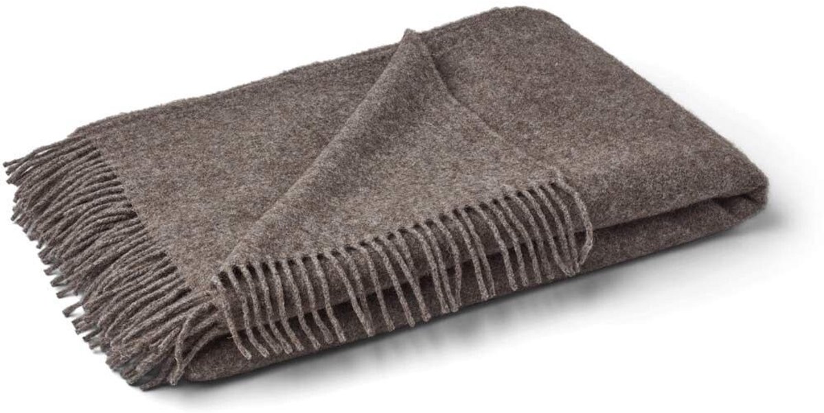 Sheepskin House Julia Plaid - 140x240 cm Dark Brown