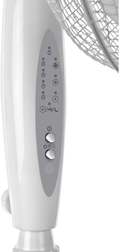 MEDION P21 SF Staande ventilator met afstandsbediening (stil, 3 modi slaap natuur oscillatie, 3 snelheden, in hoogte verstelbaar tot 130 cm, oscillatie, timerfunctie, MD12069