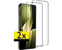 Screenprotector - Geschikt voor OnePlus 13R - 2 Stuks - Full Cover - Beschermglas - Gehard Glas - Tempered Glass - Screen Protector