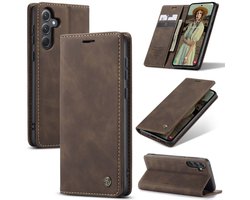 CaseMe Hoesje - Geschikt voor Samsung Galaxy A56 Hoesje - CaseMe 013 Book Case - Donkerbruin