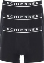 Bol.com Schiesser 95/5 Organic Heren Shorts - Zwart - 3 pack aanbieding