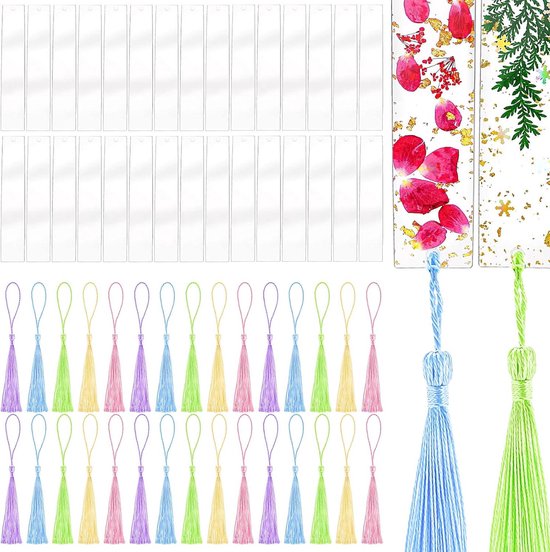 Set de 60 marque-pages vierges en Acryl