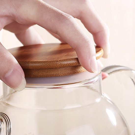 Glazen theepot met deksel 500 ml | Creano theepot kopen