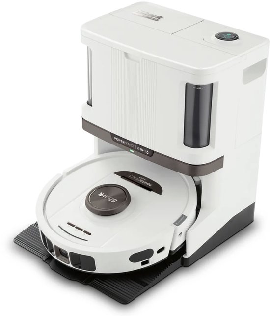 Shark PowerDetect NeverTouch Pro 2-in-1 Dweil- en zuigrobot – Wit – Besturing via App – Zakloos – Incl. accu – Incl. lader
