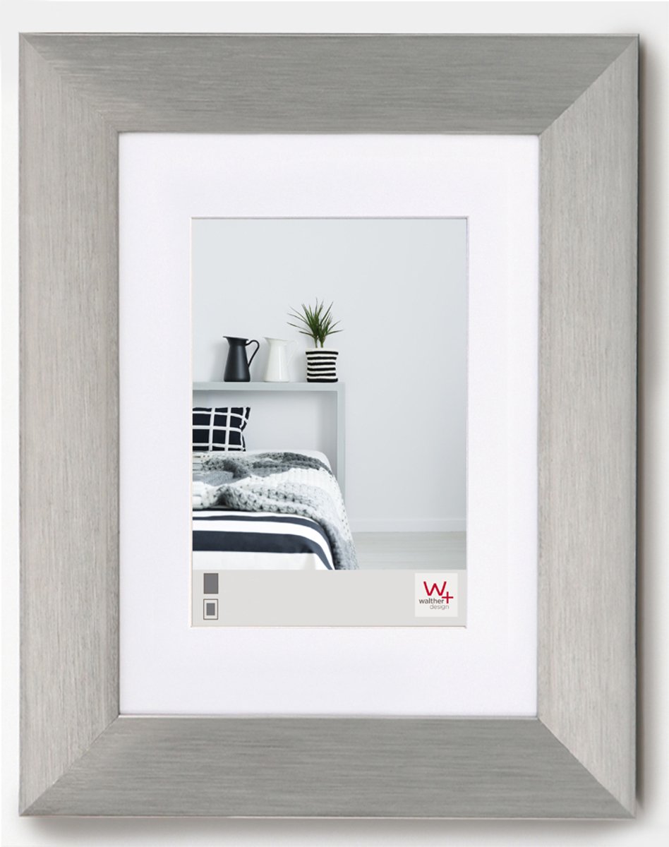 Walther Aluline - Aluminiumlijst - Fotoformaat 13x18 cm - Staal