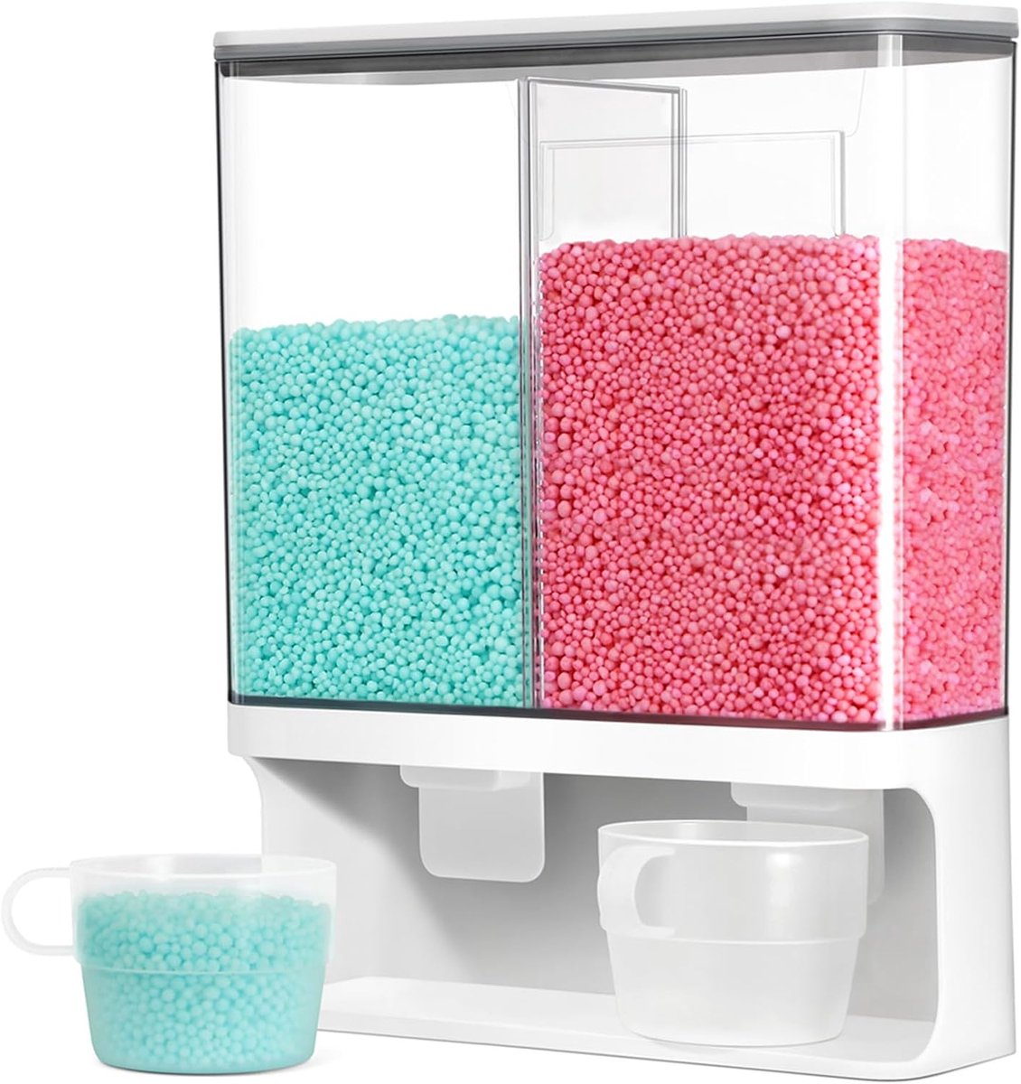 Wasmiddeldispenser met geurversterker - 104 oz wandgemonteerd voor optimale wasruimte organisatie