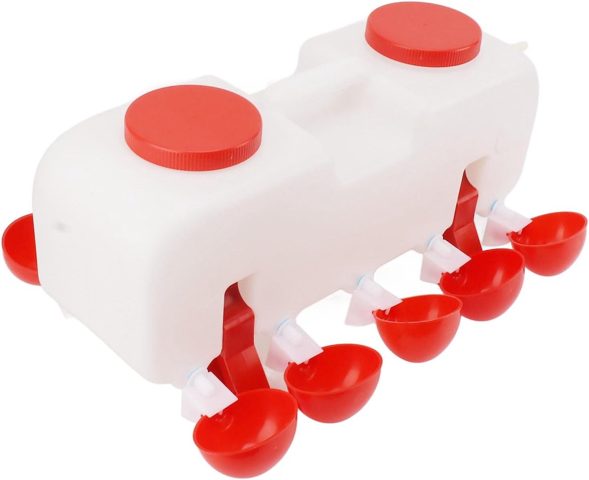10L Automatische Kip Waterer - Kip Benodigdheden - Gevogelte Waterer - Gevogelte Drinkbekers - 10 Stuks Kommen - Voor Kip Eend Gans Kwartel .