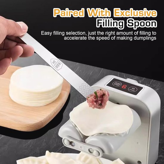 Automatische knoedelmaker voor perfecte dumplings - Elektrische ravioli-vormer met USB-opladen van Merkloos — afbeelding 5