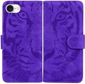 Étui Coverup - Adapté à iPhone 16 - Étui Coverup Tiger Book - Violet