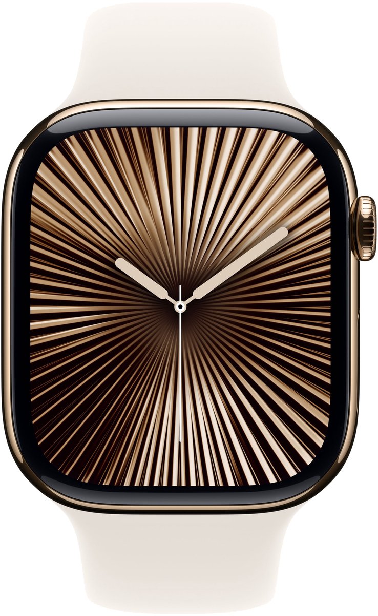 Apple Watch 10 46mm GPS+4G Titan Sport - M/L goud/sterrenhemel