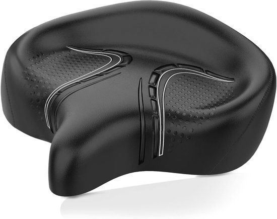 Extra groot fietszadel voor peloton-fiets en fiets , brede fietszadel vervangende stoelen compatibel met peloton-fietsen, hometrainers of racefietsen, zitkussen voor heren en dames, accessoires voor