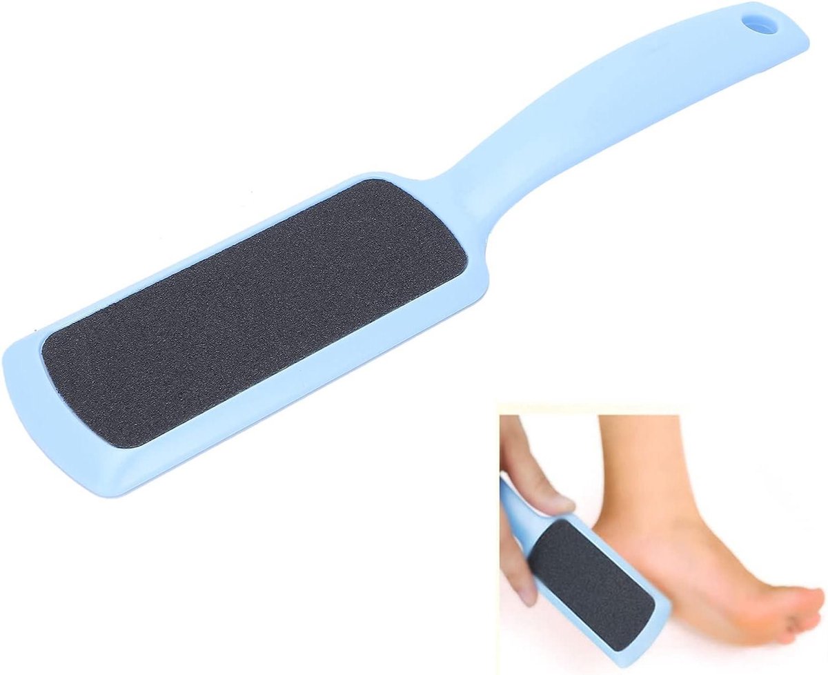Professionele Voetrasp - Blauw - Dubbelzijdige Scrubber .