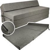 Opvouwbaar Corduroy Gastenmatras 15 cm Dik - Drie-in-één Vloermatras