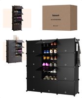 Étagère à Chaussures Organiseur De Rangement Porte Chaussures 8 Niveaux