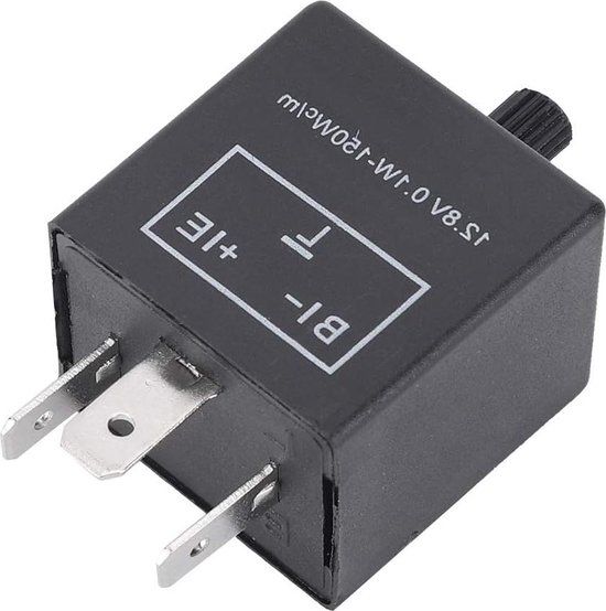 LED Flitser - 3 LED's - Wit - 12/24v - 12 patronen