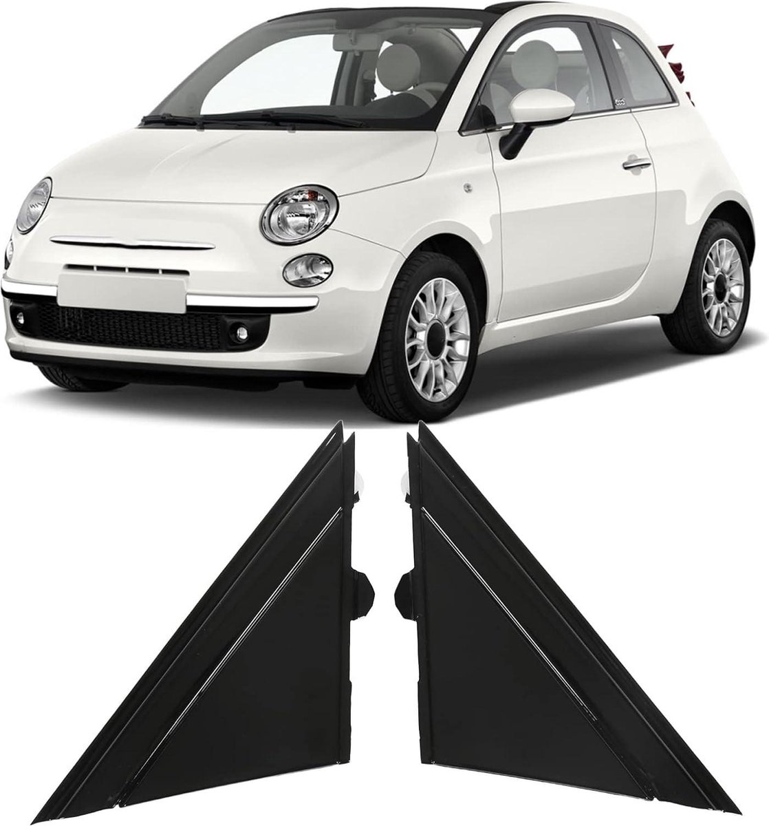 COUVERCLE DRAPEAU RÉTROVISEUR porte droite pour Fiat 500 1SH17KX7AA EUR