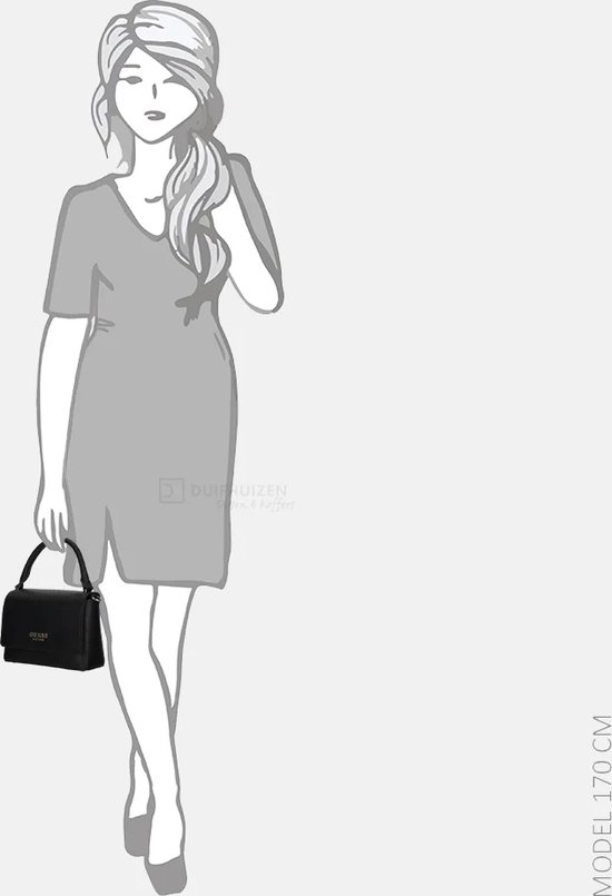 GUESS Sac à main Sac de soirée Fedana Top Handle Flap Bag Black Noir