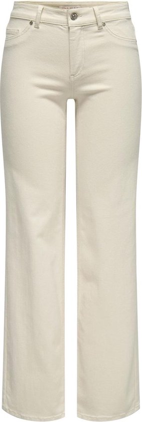 ONLY ONLBLUSH MID STRAIGHT DNM DOT NOOS Dames Jeans - Ecru