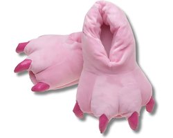 BoefieBoef Dinopoten sloffen voor kinderen - roze