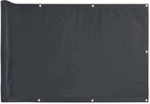 vidaXL - Balkonscherm - 400x90 - cm - PVC - antracietkleurig
