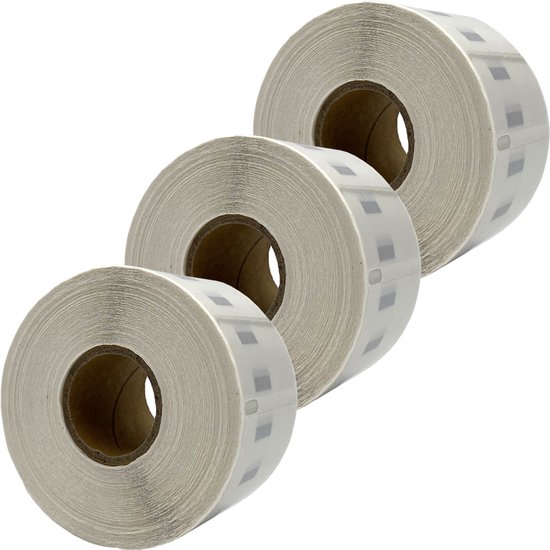 Imprimante d'étiquettes Dymo Compatible 550 étiquettes - Transparent - 99013 - S0722400 - Étiquettes d'adresse - 3 rouleaux - 36 x 89 mm - 260 étiquettes par rouleau