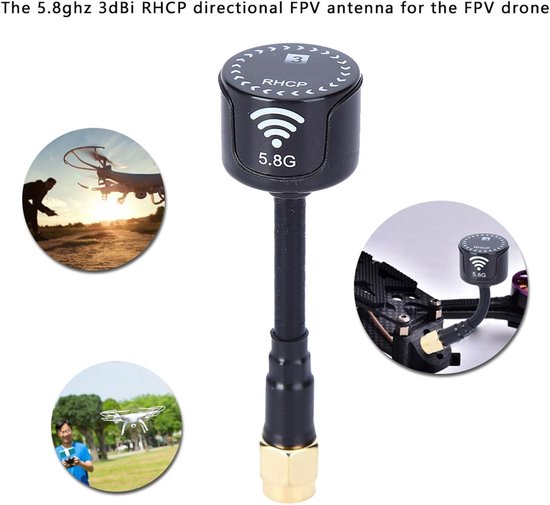 Antenne RHCP 5,8 GHz 2,8 dbi à gain élevé et longue portée Interface