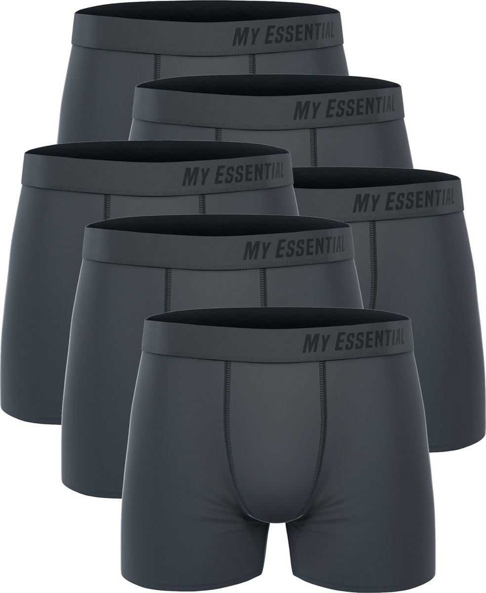 BOXERS 6 PACK My Essential Clothing Basic Boxershorts Katoen Biologische herenshorts Ondergoed MYE1BCX3