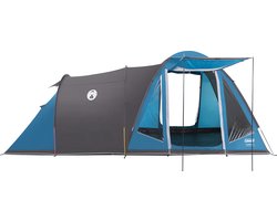Coleman Waterfall 5 familietent – 5 persoons tent – hybride design – waterdicht en lichtgewicht – blauw/zwart