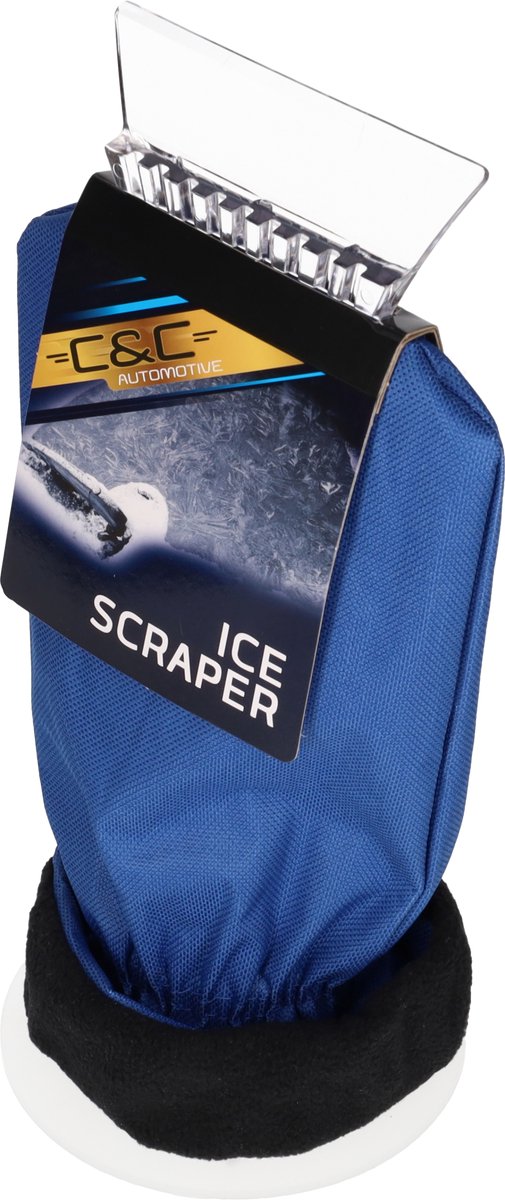 IJskrabber - Krabber Auto - IJskrabber Auto - Glaskrabber - Glasschraper - IJskrabber Met Handschoen - Beschermt Tegen De Kou! - Blauw