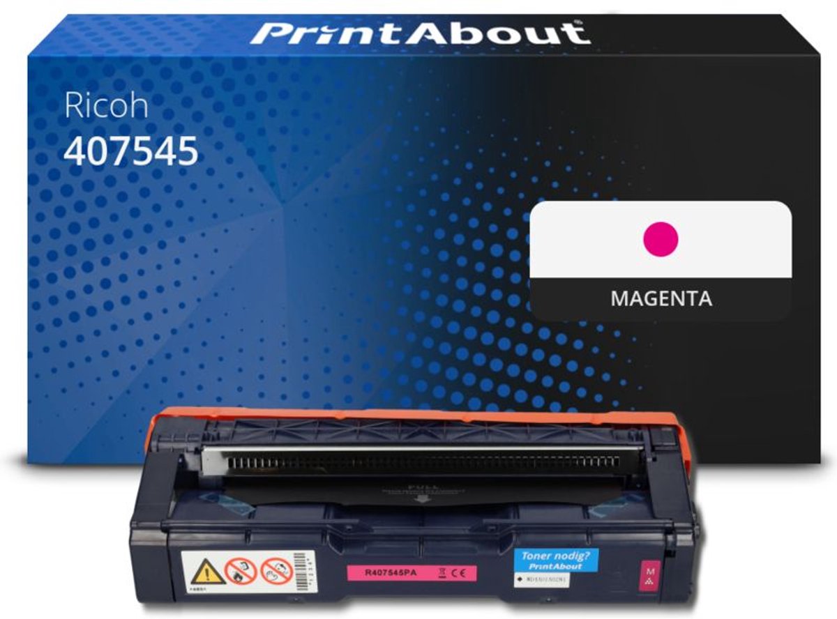 PrintAbout Huismerk Ricoh 407545 (SP C250E) Toner Magenta Extra hoge capaciteit