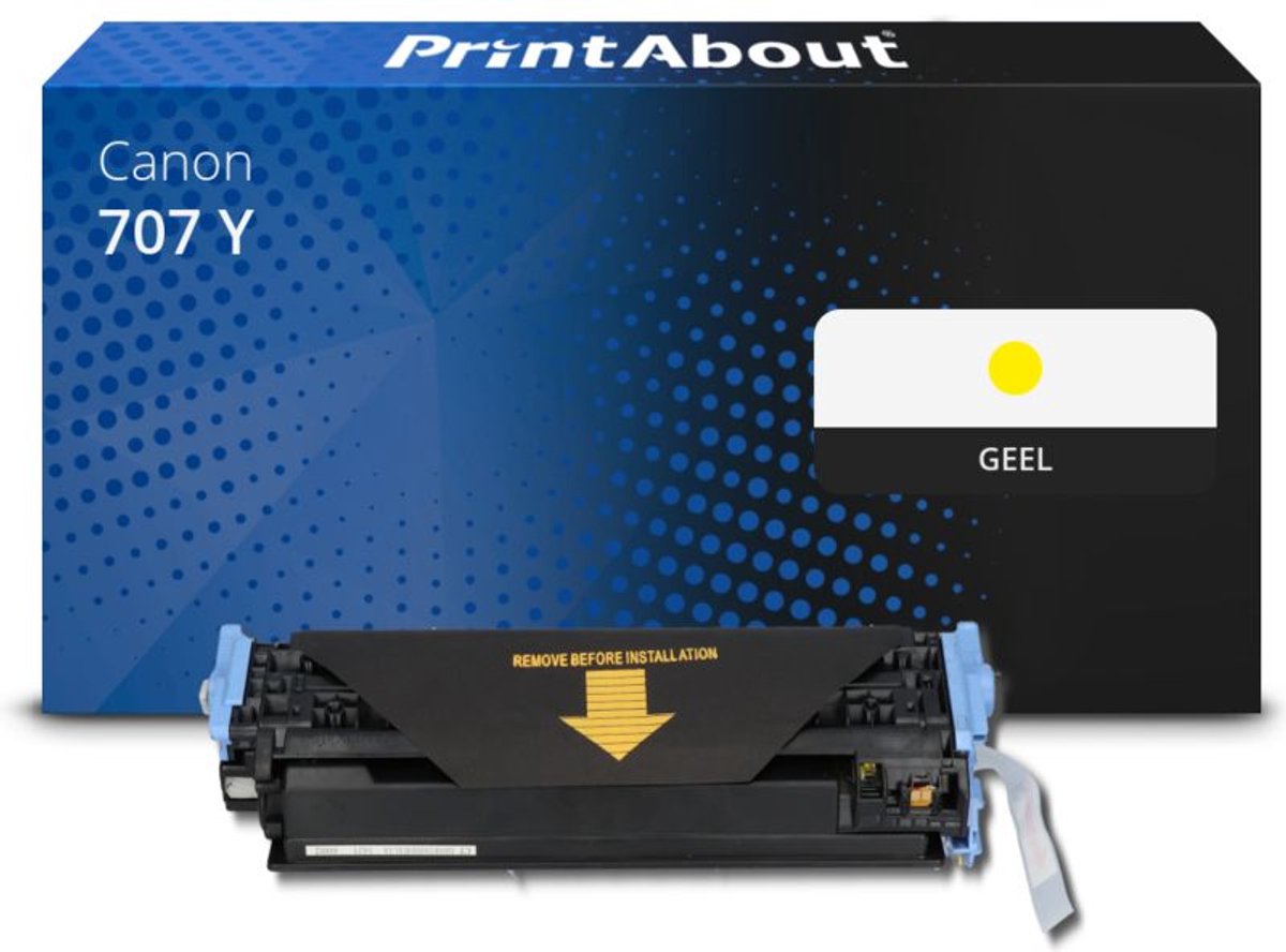 PrintAbout Huismerk Canon 707 Y Toner Geel