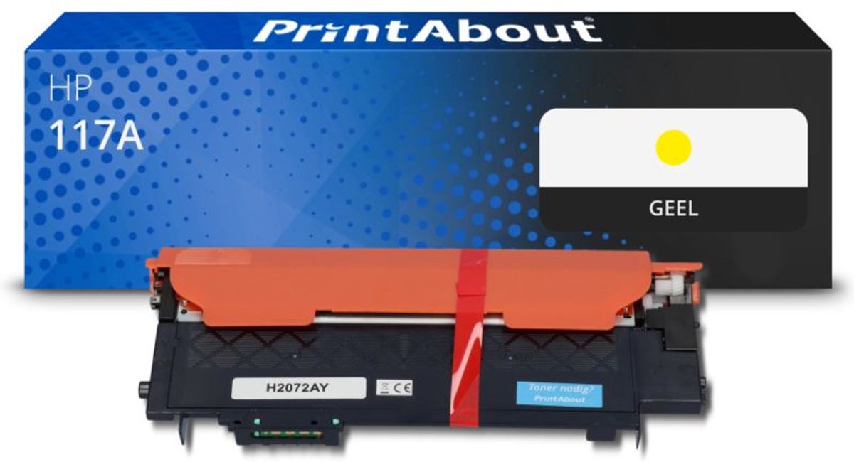 PrintAbout huismerk Toner 117A (W2072A) Geel geschikt voor HP