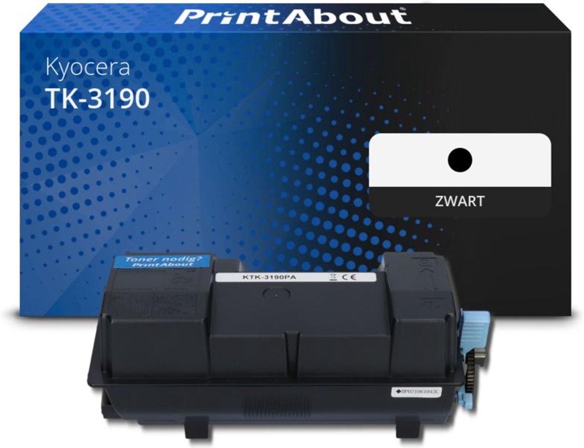 PrintAbout Huismerk Kyocera TK-3190 Toner Zwart Extra hoge capaciteit